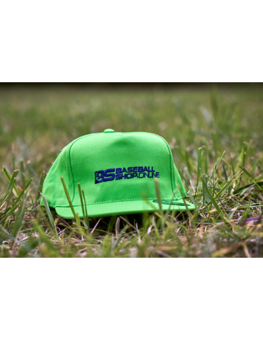 Baseballová čepice s rovným kšiltem, barva apple green (zelená)