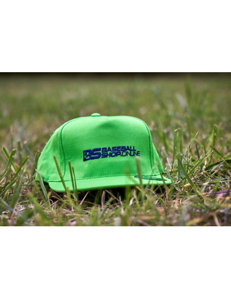 Baseballová čepice s rovným kšiltem, barva apple green (zelená)