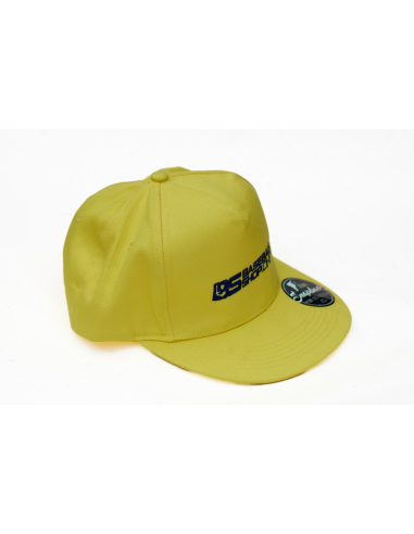 Gorra de béisbol con visera recta, color limón