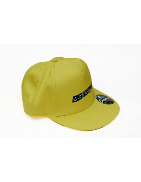 Gorra de béisbol con visera recta, color limón
