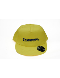 Gorra de béisbol con visera recta, color limón