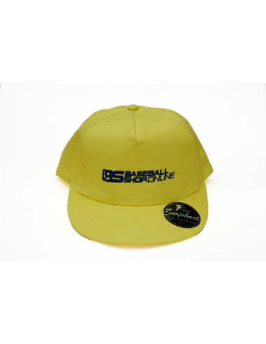 Gorra de béisbol con visera recta, color limón