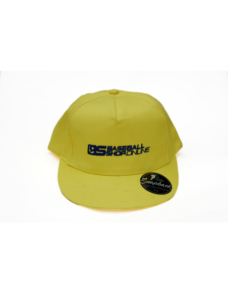 Gorra de béisbol con visera recta, color limón