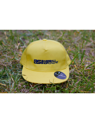 Gorra de béisbol con visera recta, color limón