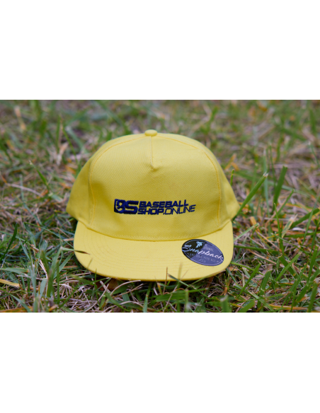 Gorra de béisbol con visera recta, color limón