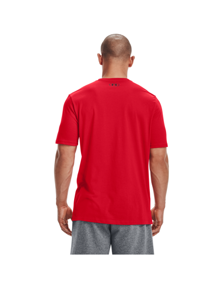 Herren UA Sportstyle Linke Brust Kurzarm-Shirt Rot