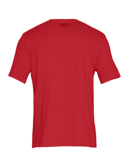 Camisola de manga curta UA Sportstyle Left Chest para homem Vermelho