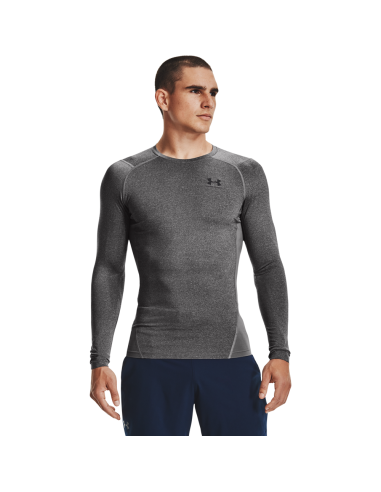 Unter Armour HG Armour Comp LS Kohlenstoff Heather