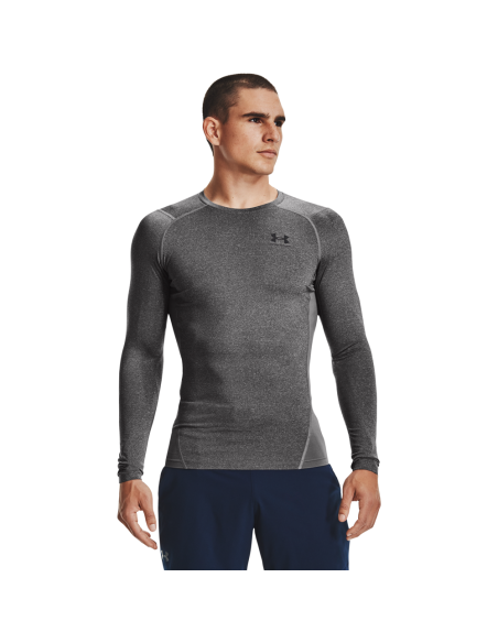 Unter Armour HG Armour Comp LS Kohlenstoff Heather