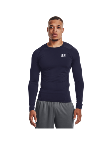 Under Armour HG Armour Comp LS Midnight Navy