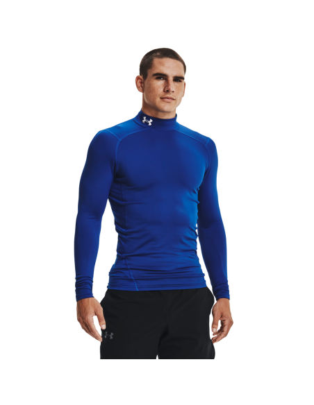 Pánské kompresní tričko Under Armour ColdGear® Compression Mock Royal