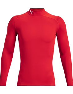 Under Armour ColdGear® Compression Mock Röd för män