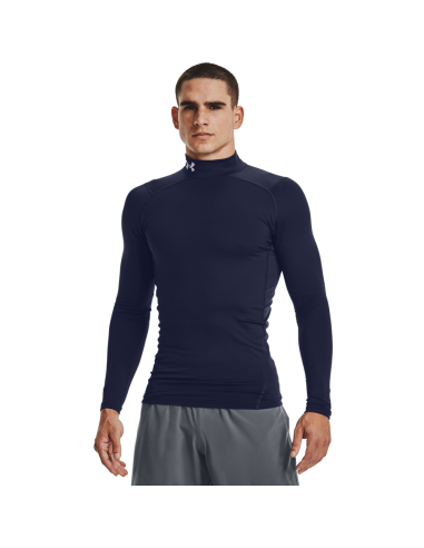 Pánské kompresní tričko Under Armour ColdGear® Compression Mock Midnight Navy