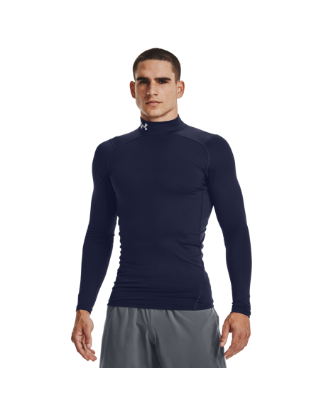 Pánské kompresní tričko Under Armour ColdGear® Compression Mock Midnight Navy