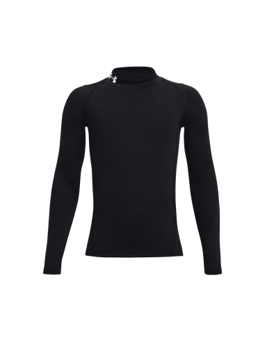 Dječačka majica Under Armour HG Armour Mock s dugim rukavima - crna