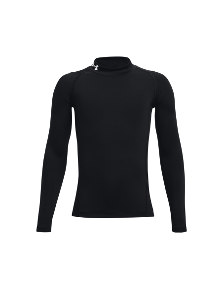 Koszulka chłopięca Under Armour HG Armour Mock z długim rękawem czarna