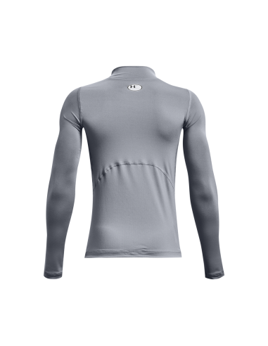 Jungen-T-Shirt Under Armour HG Armour Mock Langarmshirt Steel