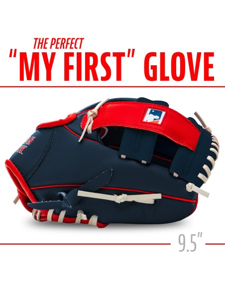 Sada baseballové rukavice a míčku MLB® TEAM Boston Red Sox (9,5")