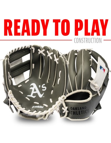 Set med basebollhandske och boll MLB® TEAM Oakland Athletics (9,5")