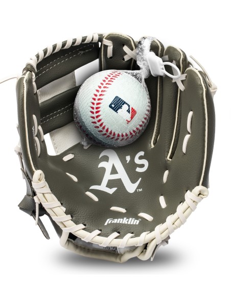 Sada baseballové rukavice a míčku MLB® TEAM Oakland Athletics (9,5")