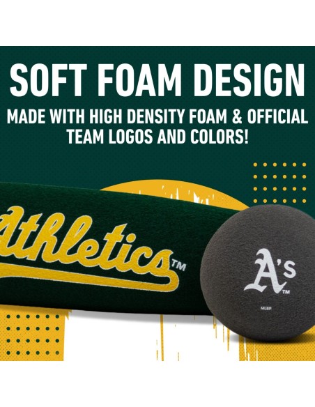Sada baseballové pálky a míčku MLB® TEAM Oakland Athletics