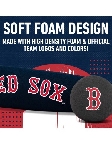 Комплект за бейзболна бухалка и топка MLB® TEAM Boston Red Sox