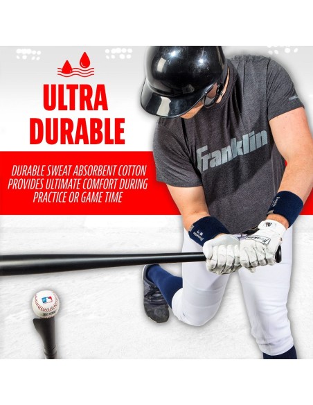 Oboustranné potítko na zápěstí MLB® X-VENT - NAVY/GRAY