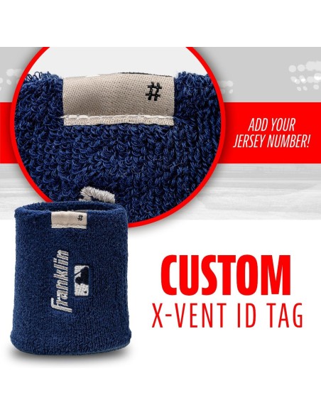 Oboustranné potítko na zápěstí MLB® X-VENT - NAVY/GRAY