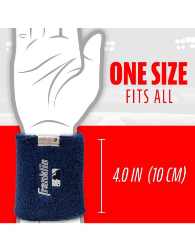 Oboustranné potítko na zápěstí MLB® X-VENT - NAVY/GRAY