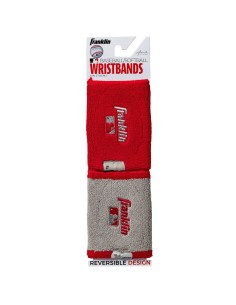 Oboustranné potítko na zápěstí MLB® X-VENT - ČERVENÝ/ŠEDÝ 2