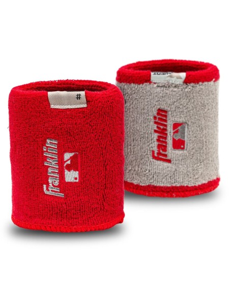 Bezbola/Softbola MLB® X-VENT reverzibilna narukvica za zapešće - CRVENA/SIVA