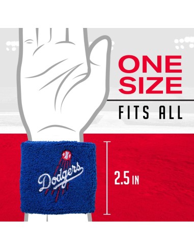 Baseballové potítko MLB® 2,5" - Los Angeles Dodgers