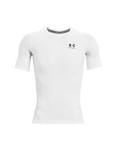 Under Armour HG Armour Comp SS Bianco