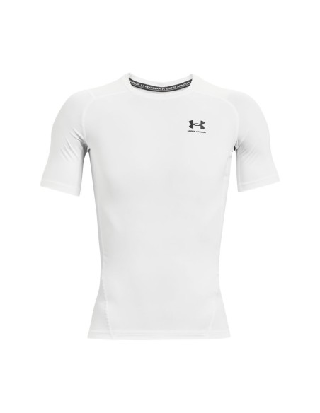 Under Armour HG Armour Comp SS Bianco