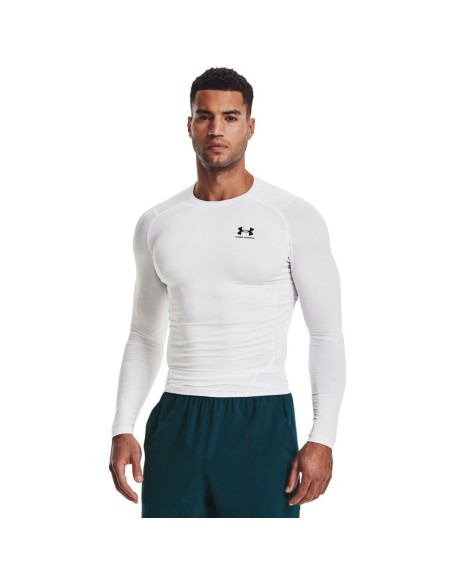 Under Armour HG Armour Comp LS White
