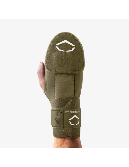 Protector de mano EVOSHIELD Olive (RT) para guantes de béisbol y lanzamiento rápido