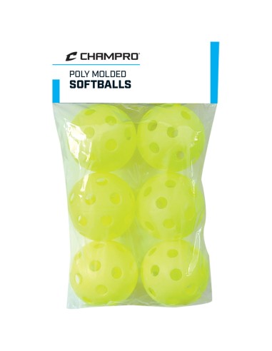 POLY MOLDED SOFTBALLS Champro - 6 PACK (12")