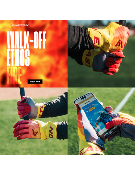 Guantes de bateo de béisbol Easton WALK-OFF ETHOS (Youth XL)