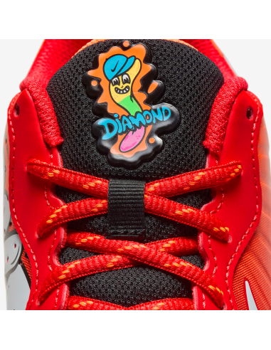 Buty baseballowe Nike Alpha Huarache 4 Keystone - czerwono-białe (młodzieżowe)