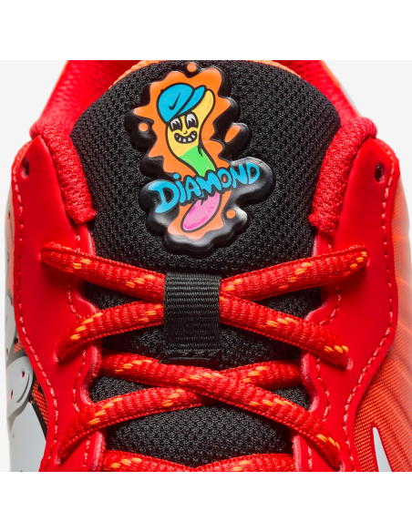 Buty baseballowe Nike Alpha Huarache 4 Keystone - czerwono-białe (młodzieżowe)