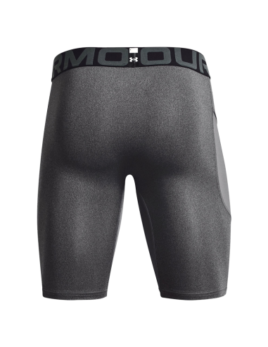 Muške duge kratke hlače s džepom HeatGear® karbonska melirana / crne