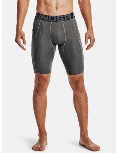 HeatGear® Pocket Long Shorts til mænd Carbon Heather / Sort