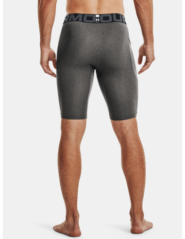 HeatGear® Pocket Long Shorts til mænd Carbon Heather / Sort