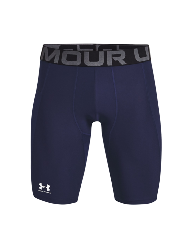 Calções compridos HeatGear® Pocket para homem, azul-marinho