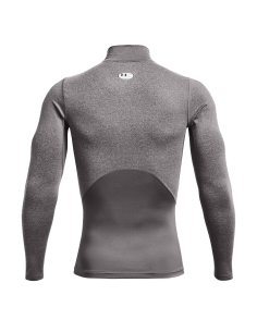 Męska koszulka Under Armour ColdGear® Compression Mock Charcoal Light Heather 2