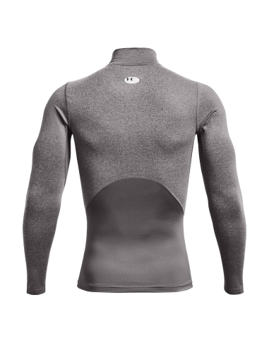 Pánské kompresní tričko Under Armour ColdGear® Compression Mock Charcoal Light Heather