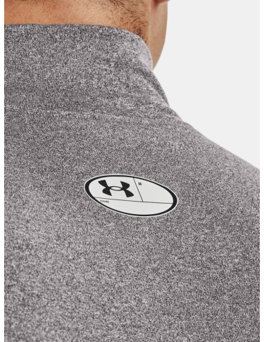 Pánské kompresní tričko Under Armour ColdGear® Compression Mock Charcoal Light Heather