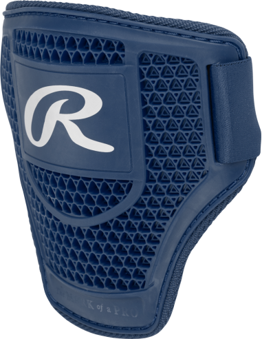 Protector de codo para bateadores de béisbol y lanzamiento rápido RAWLINGS (pequeño) - azul marino