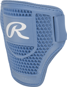 Protector de codo para bateadores de béisbol y lanzamiento rápido RAWLINGS (grande) - azul columbia