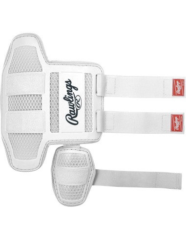 Štitnik za nogu za bejzbol/fastpitch RAWLINGS (Velika veličina) - bijela